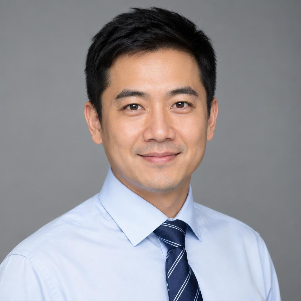 Studio portrait of a businessman in shirt and tie