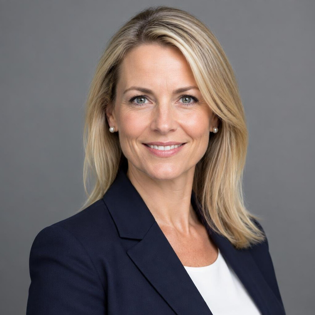 Studio portrait of a businesswoman in a blazer