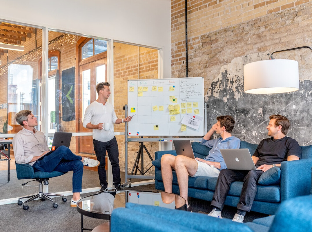 team brainstorming session